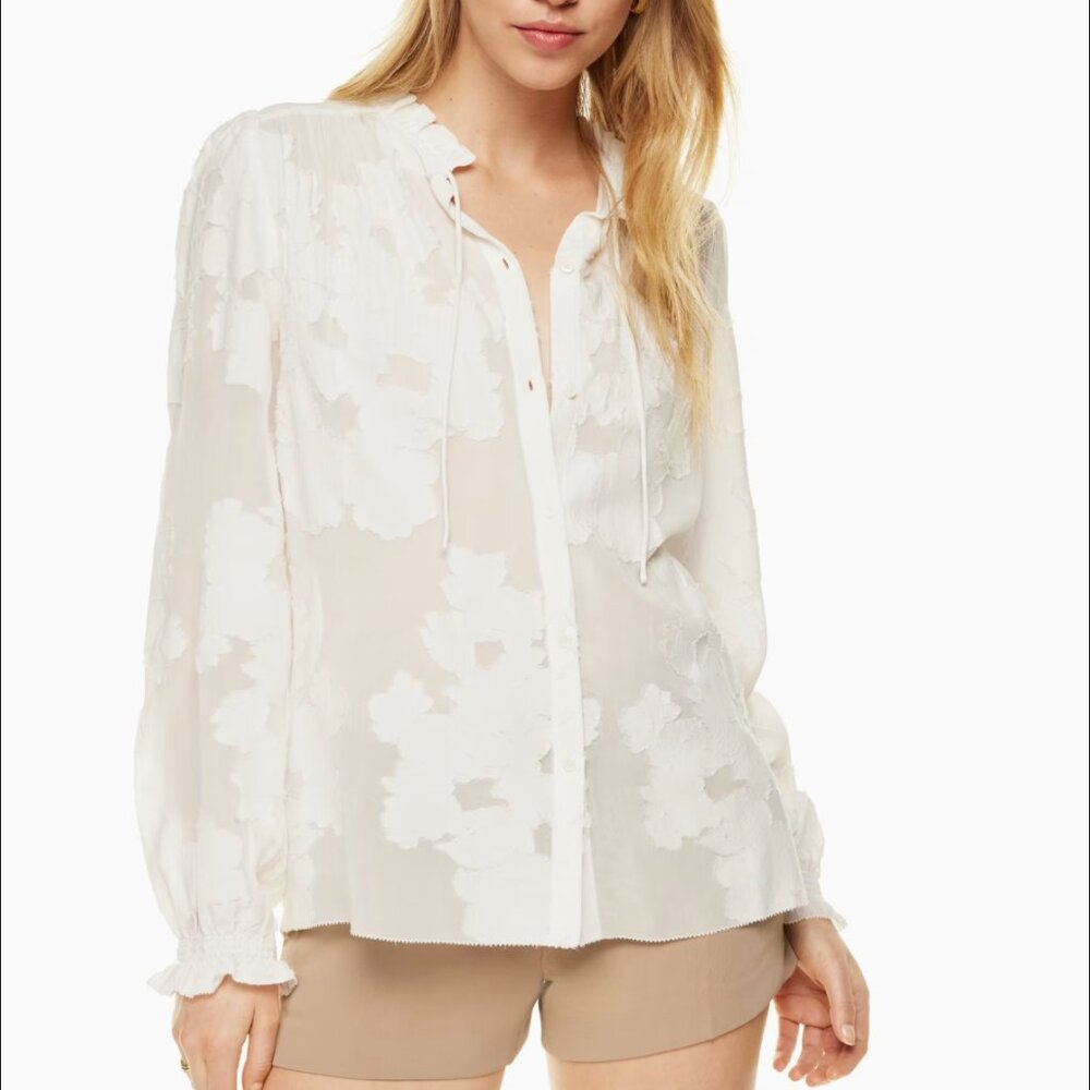 NWT Wilfred Alexis Blouse Iced Lavender Size M